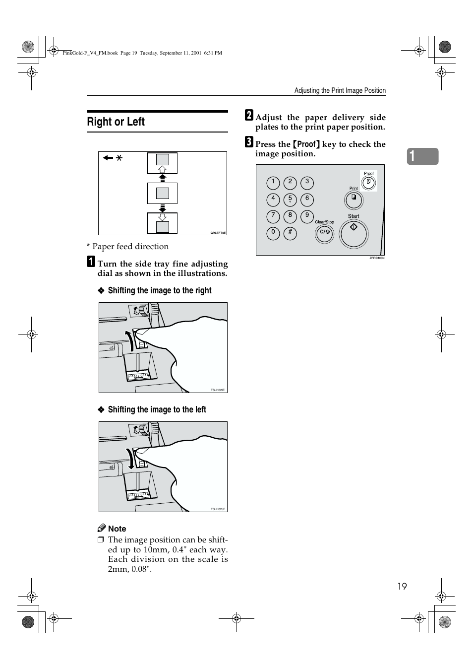 Right or left | Lanier JP1030 User Manual | Page 31 / 128
