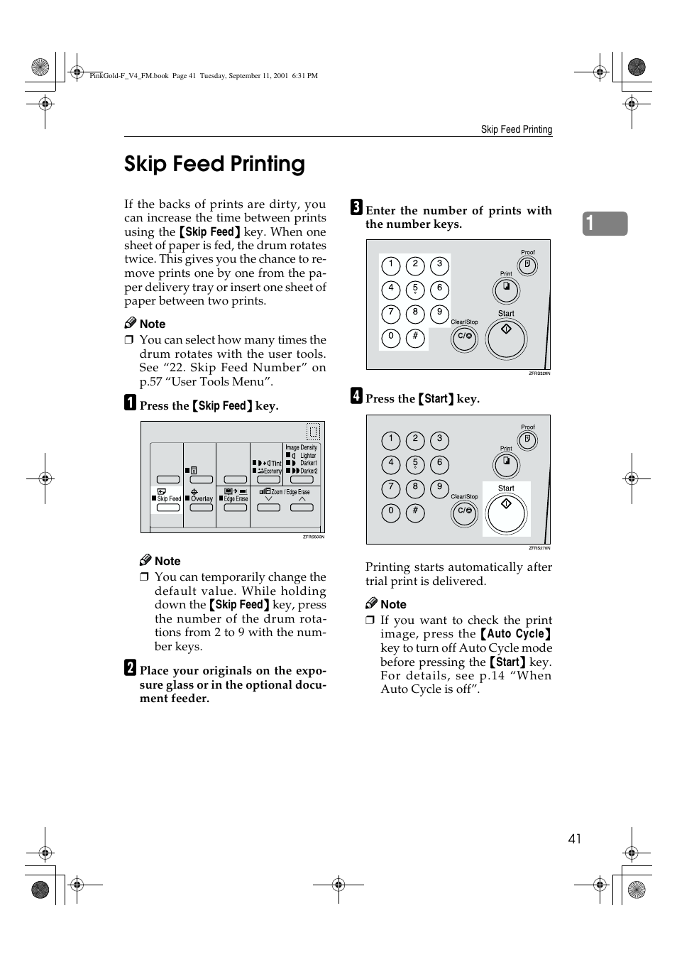 Skip feed printing, 1skip feed printing | Lanier JP1030 User Manual | Page 53 / 128