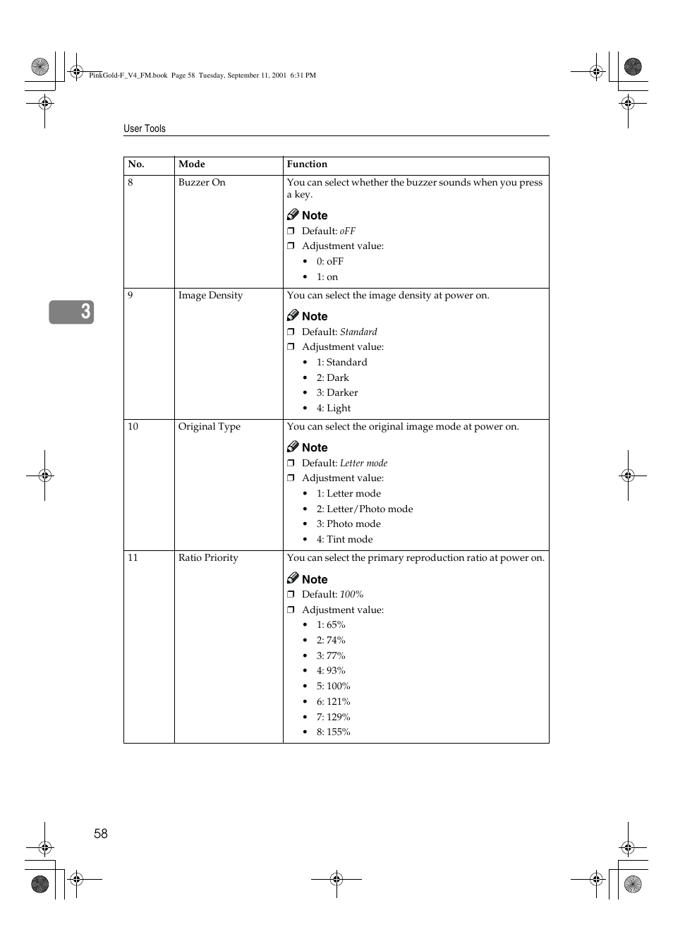 Lanier JP1030 User Manual | Page 70 / 128
