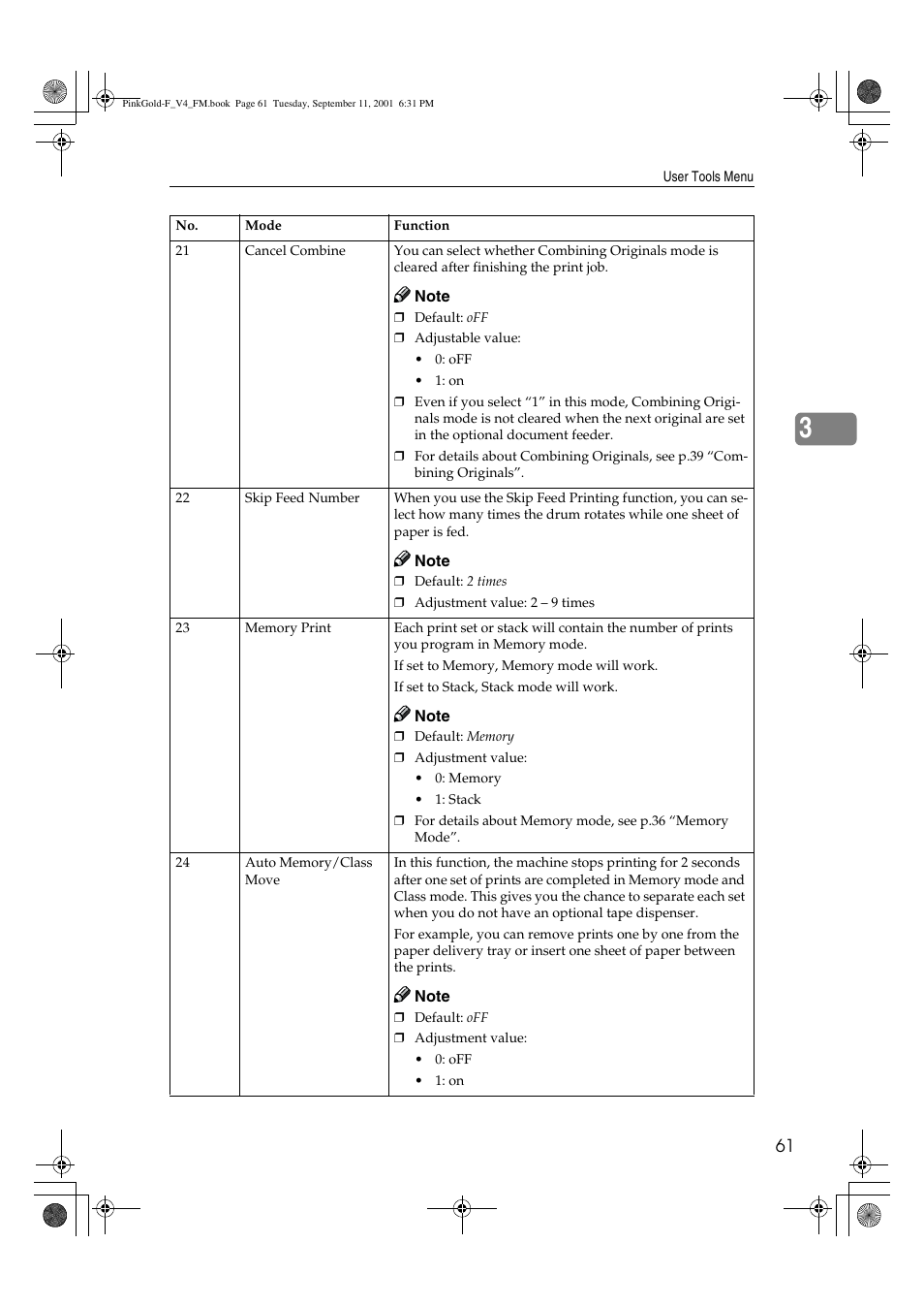 Lanier JP1030 User Manual | Page 73 / 128