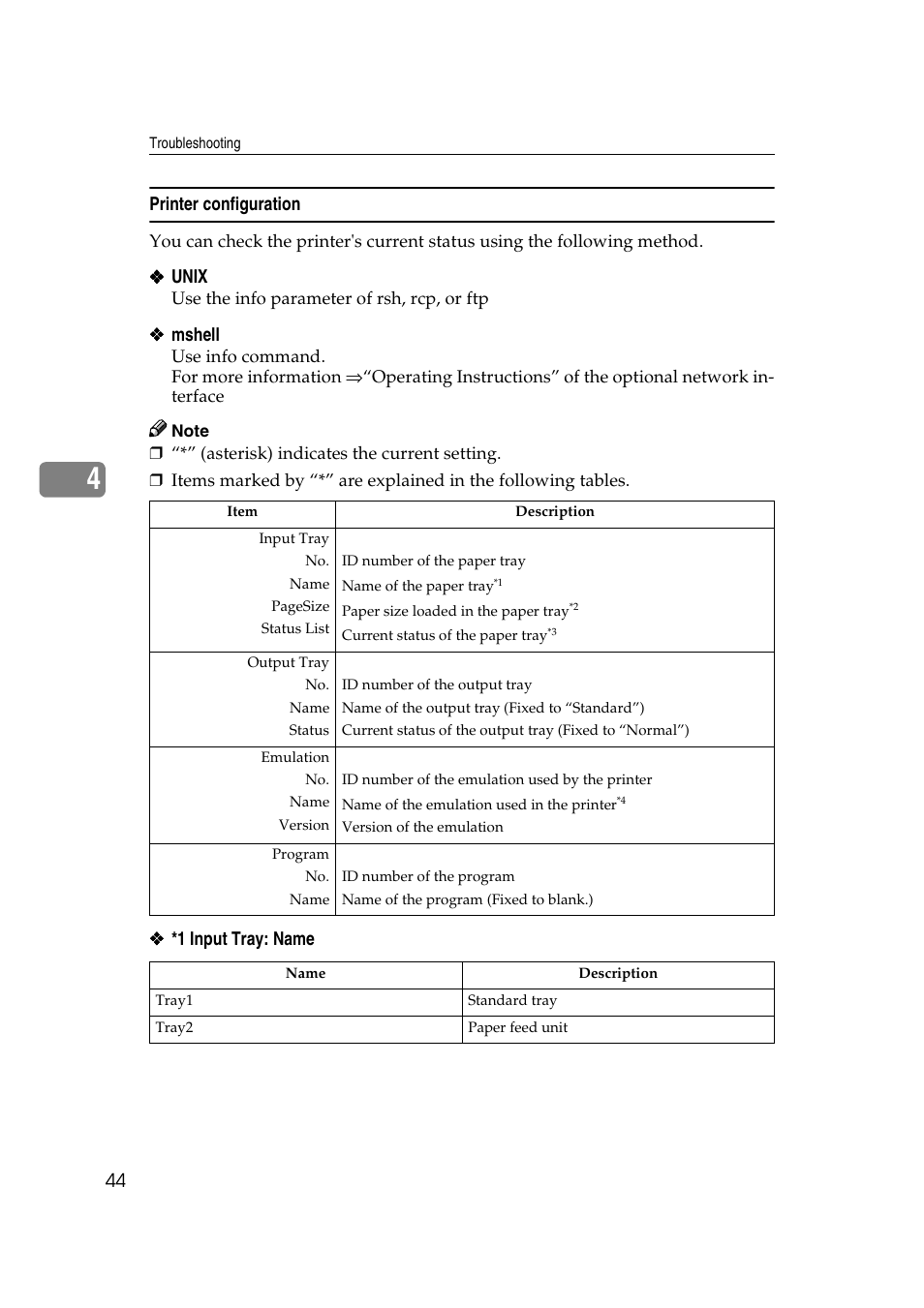 Printer configuration | Lanier AP206 User Manual | Page 57 / 141