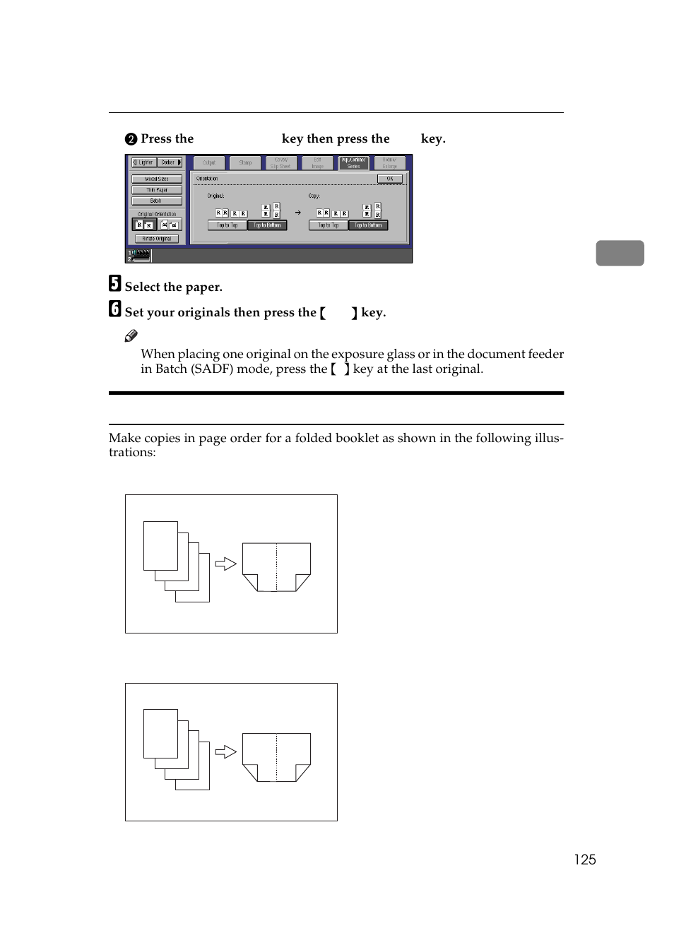 Booklet, Forward ❖ backward | Lanier 5705 User Manual | Page 139 / 368