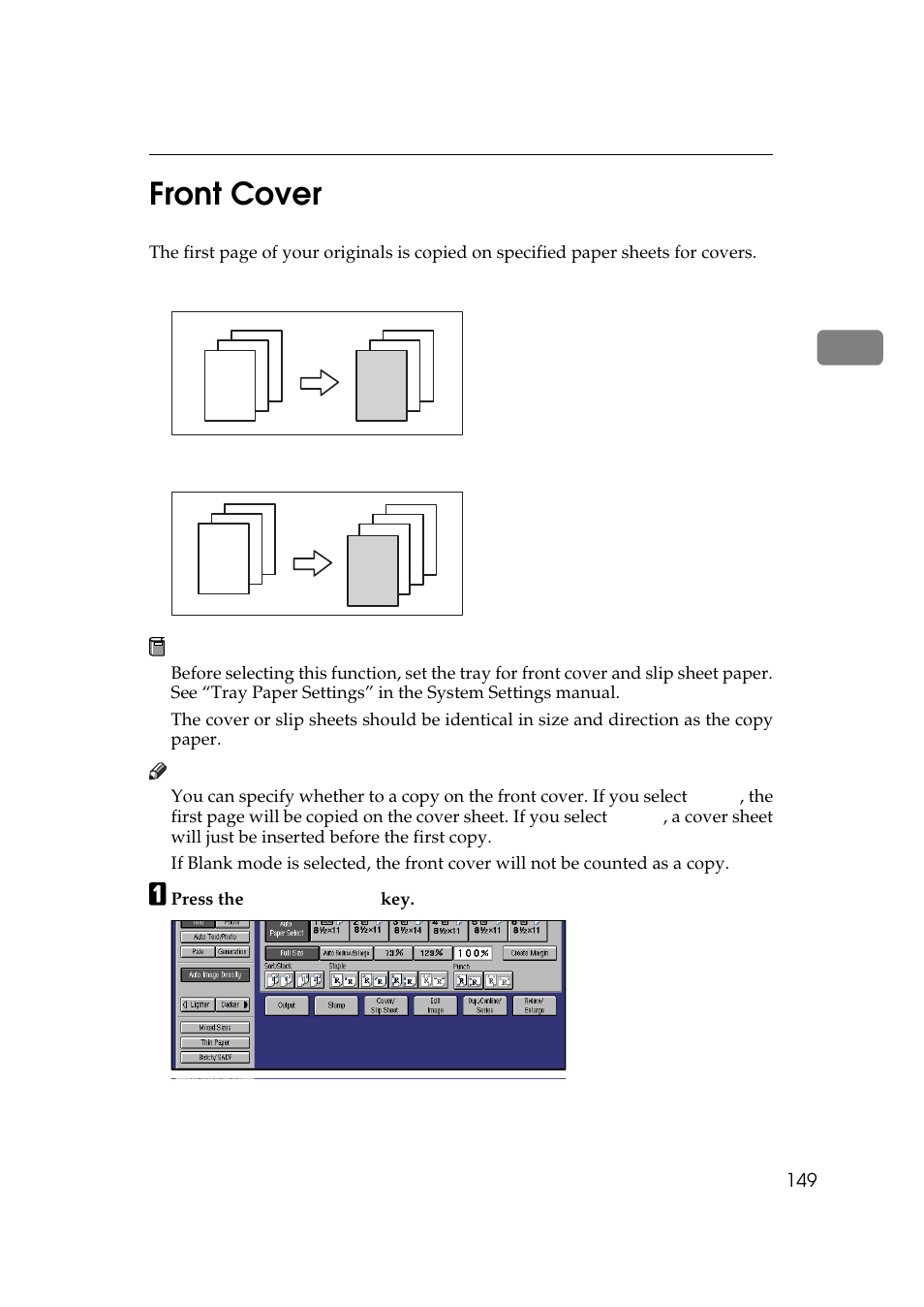 Front cover, 2front cover | Lanier 5705 User Manual | Page 163 / 368