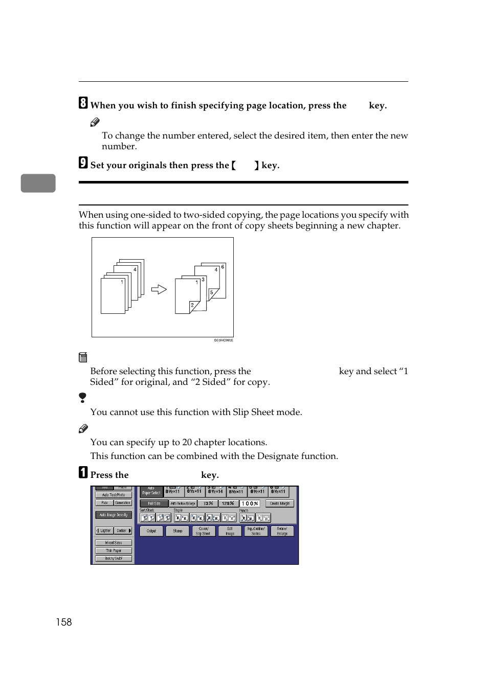 Chapters | Lanier 5705 User Manual | Page 172 / 368