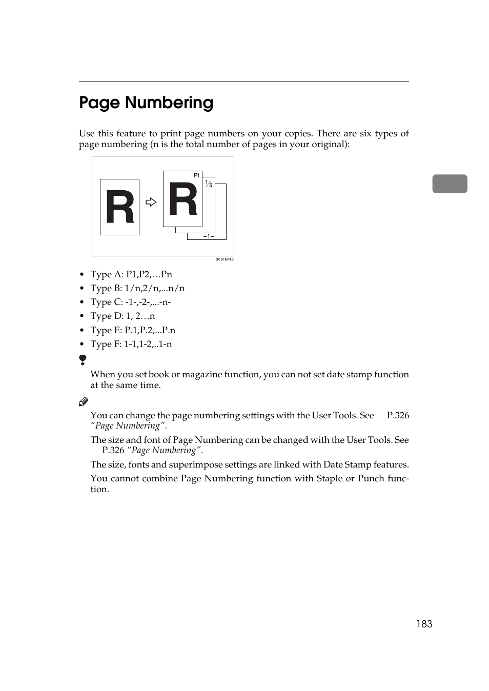 2page numbering | Lanier 5705 User Manual | Page 197 / 368