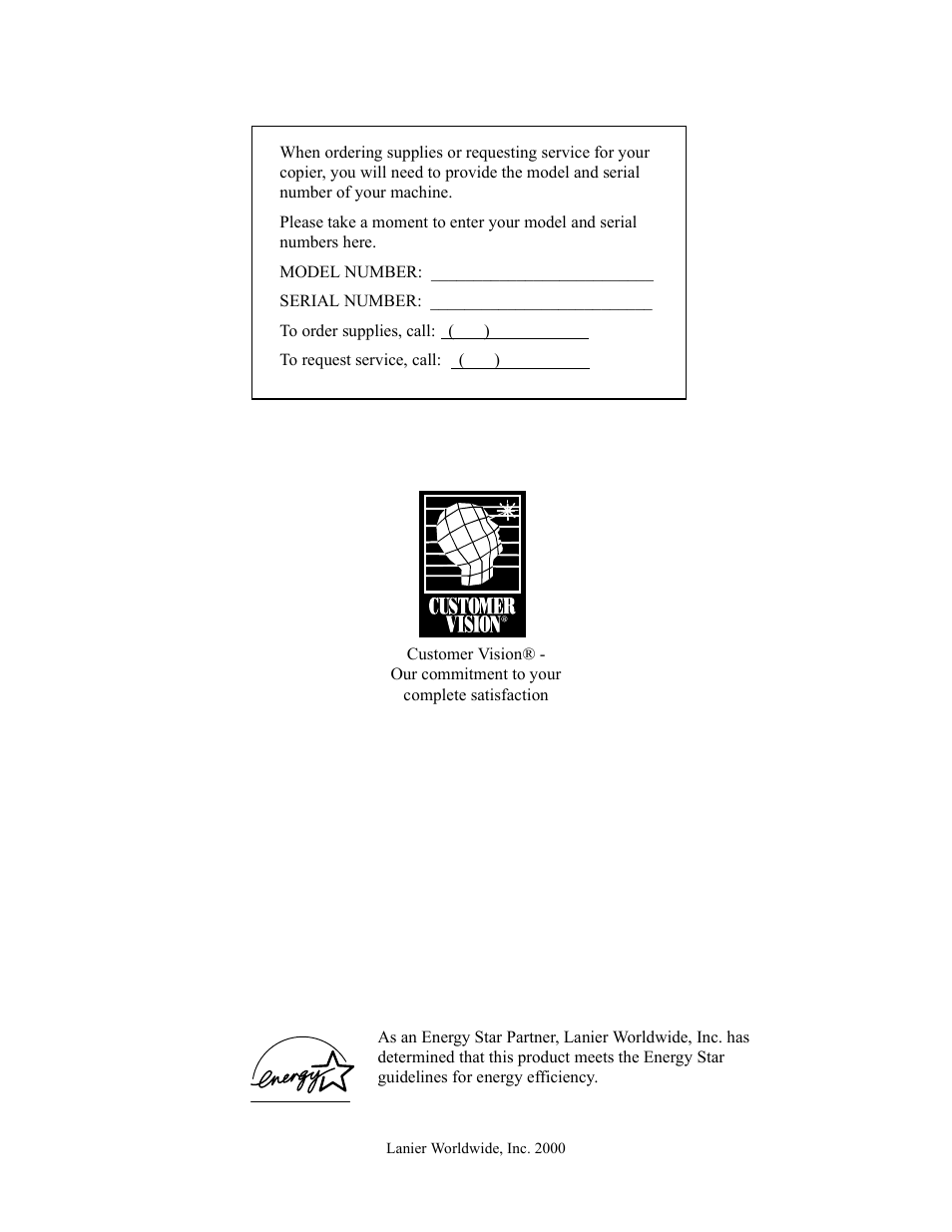 Lanier 5705 User Manual | Page 2 / 368