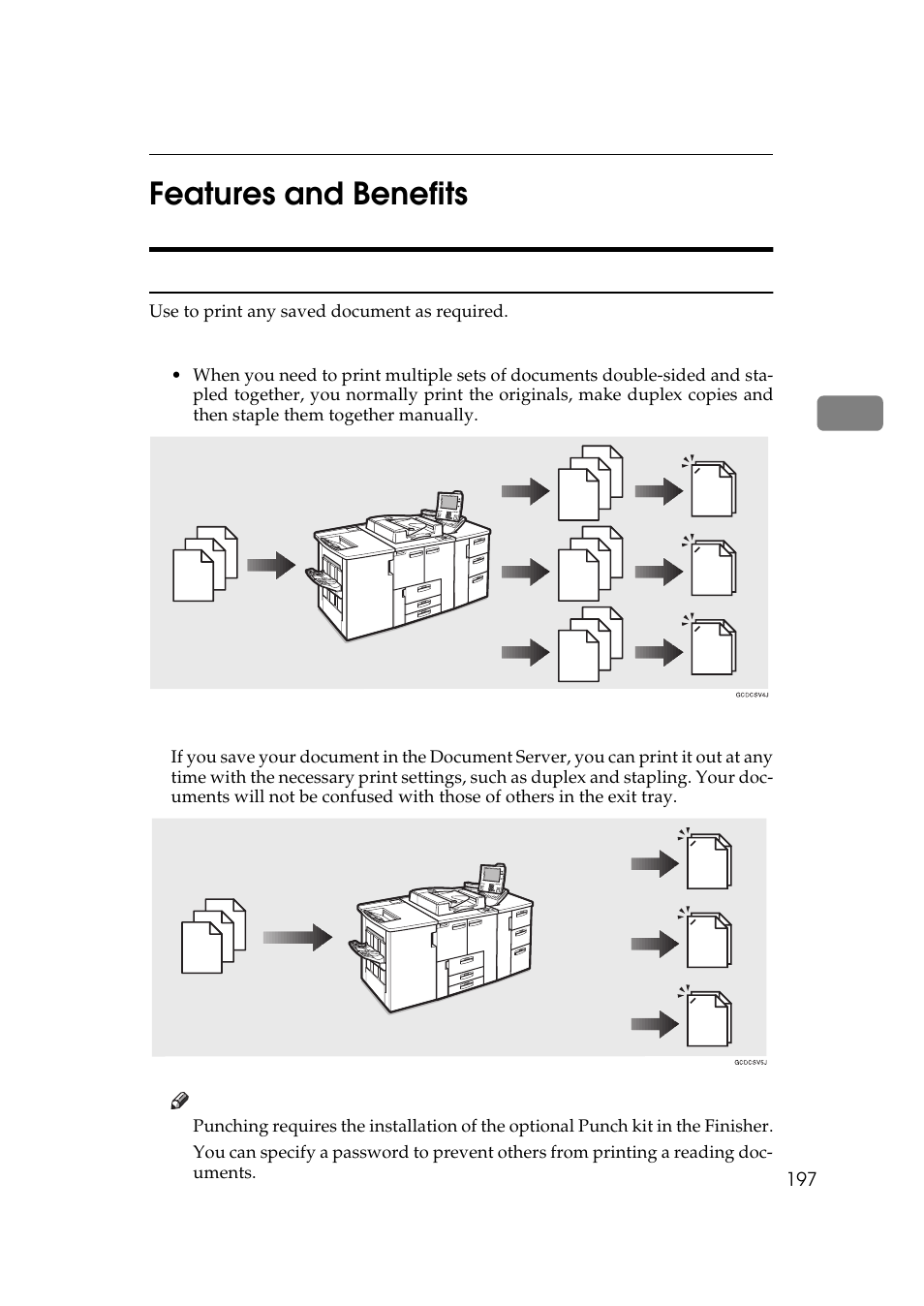 Features and benefits, On demand printing, 3features and benefits | Lanier 5705 User Manual | Page 211 / 368