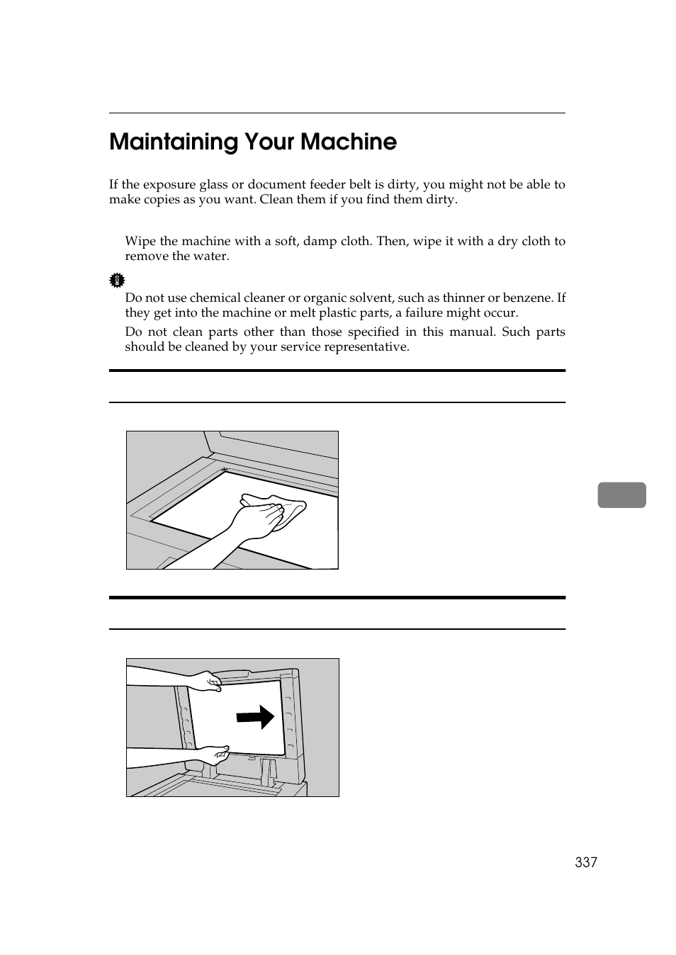 Maintaining your machine, 7maintaining your machine | Lanier 5705 User Manual | Page 351 / 368