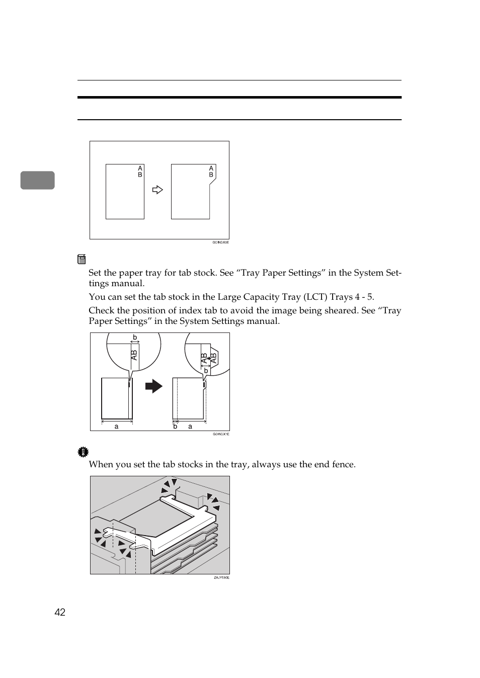 Copying onto tab stock | Lanier 5705 User Manual | Page 56 / 368