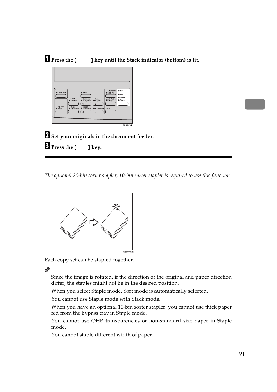 Staple | Lanier 5625 User Manual | Page 103 / 180