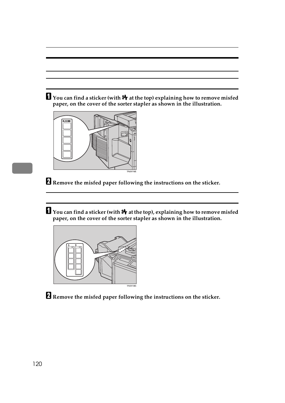 When r is displayed | Lanier 5625 User Manual | Page 132 / 180