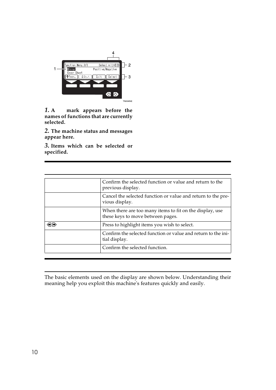 Common keys, Example displays, Common keys example displays | Lanier 5625 User Manual | Page 22 / 180