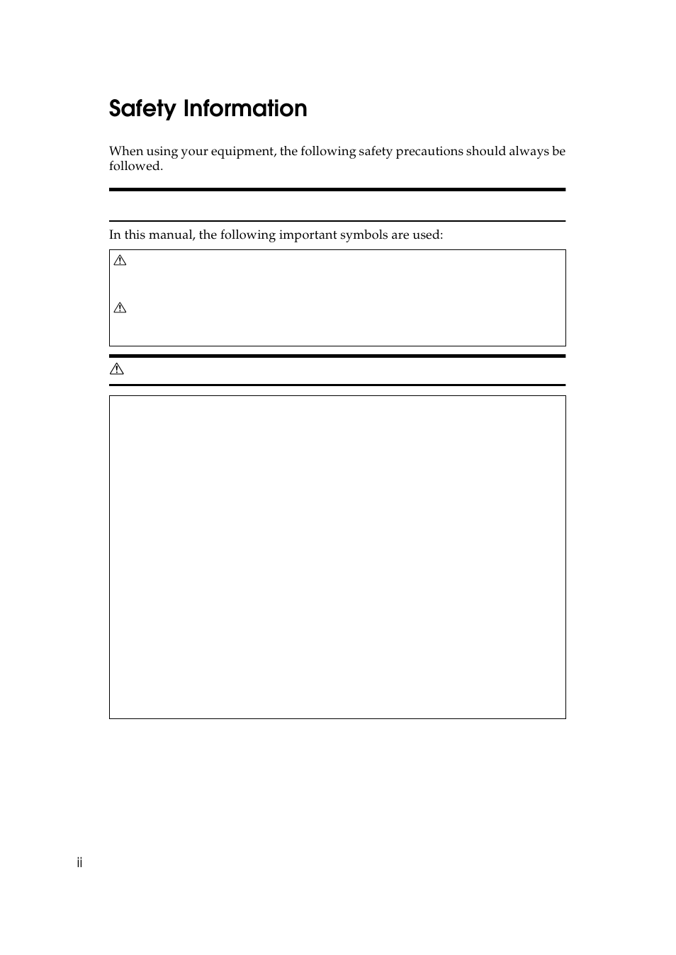 Safety information, Safety during operation | Lanier 5625 User Manual | Page 6 / 180