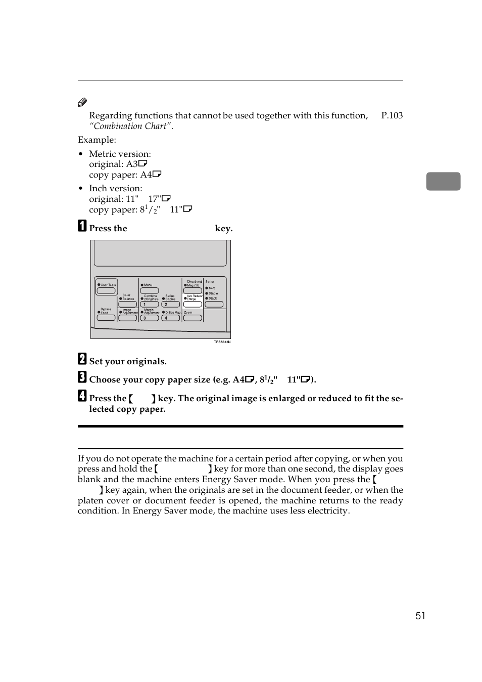 Energy saver mode | Lanier 5625 User Manual | Page 63 / 180