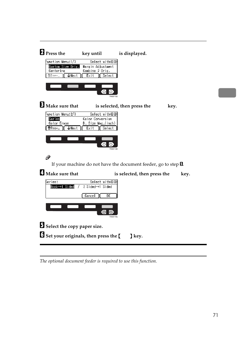 2 sided ® 1 sided, 2 sided, 1 sided | 2 sided → 1 sided | Lanier 5625 User Manual | Page 83 / 180