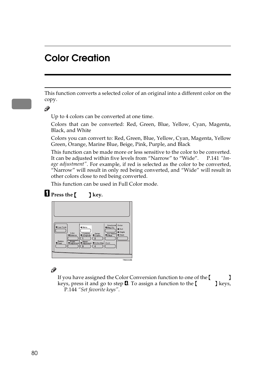 Color creation, Color conversion, 2color creation | Lanier 5625 User Manual | Page 92 / 180