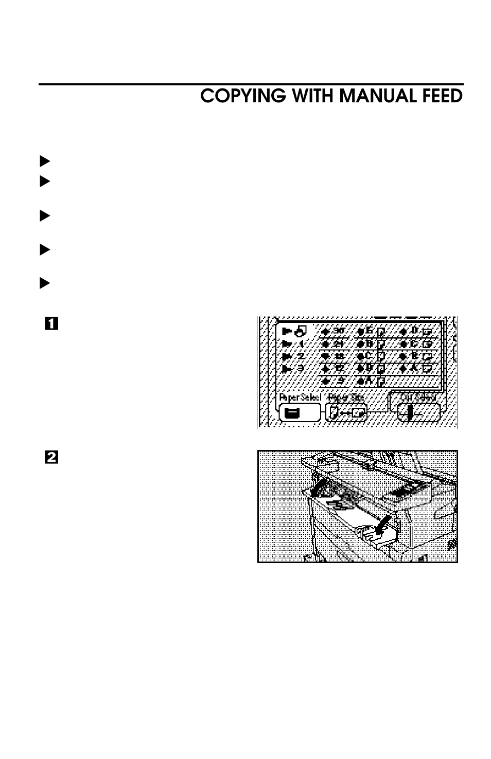 Copying with manual feed | Lanier LW 210 User Manual | Page 35 / 72