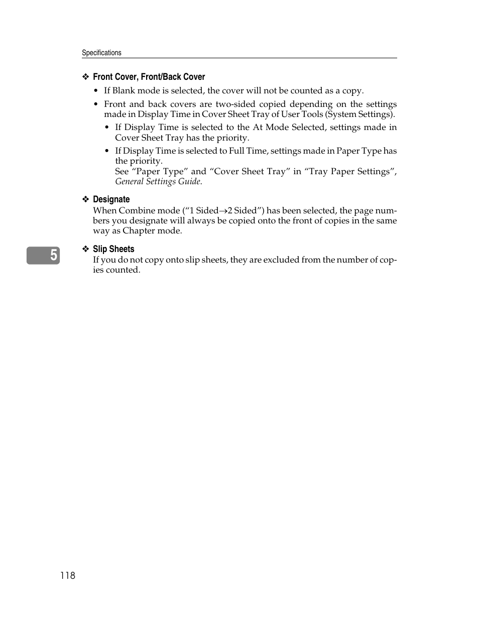Lanier LD235 User Manual | Page 128 / 134