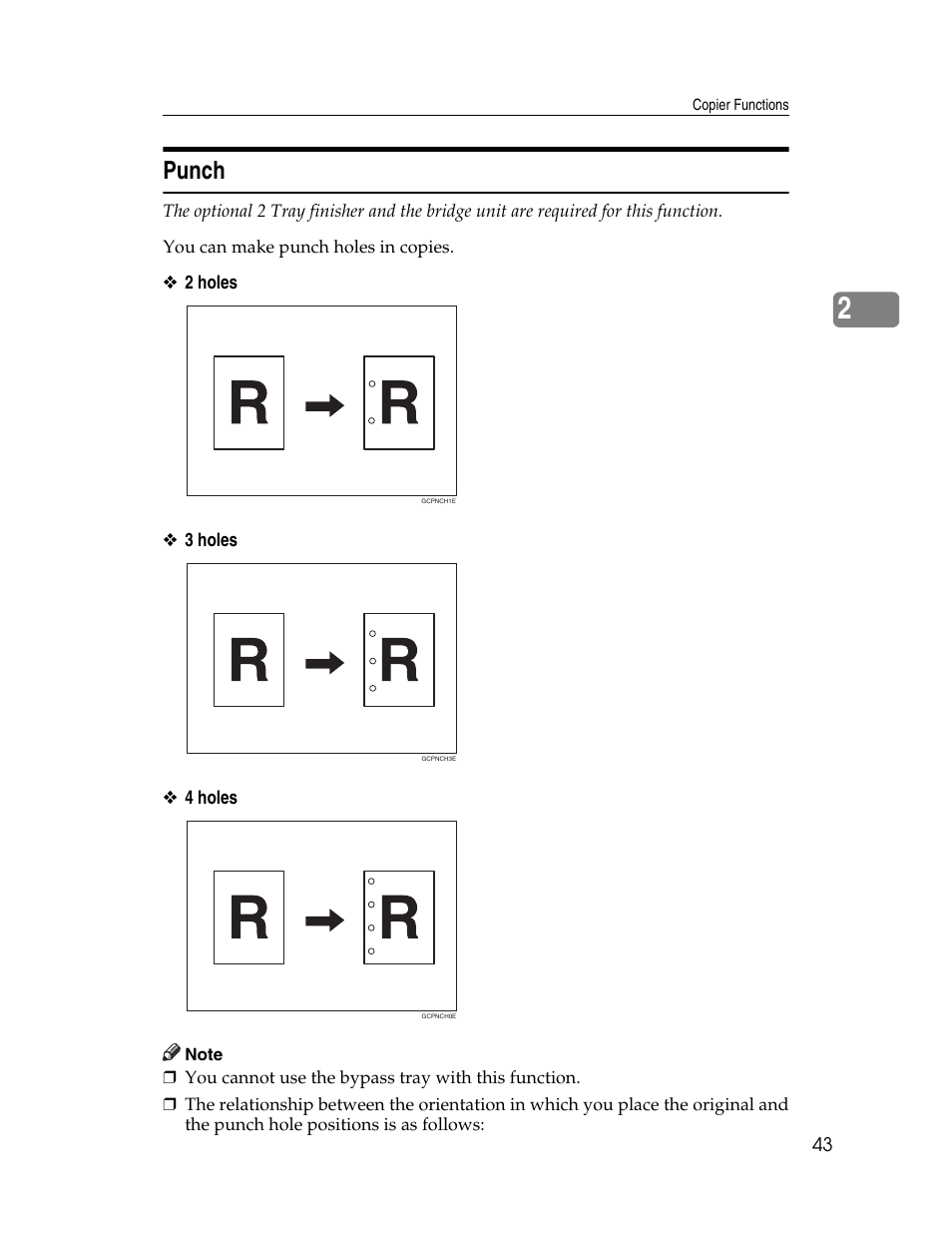 Punch, P.43 “punch | Lanier LD235 User Manual | Page 53 / 134