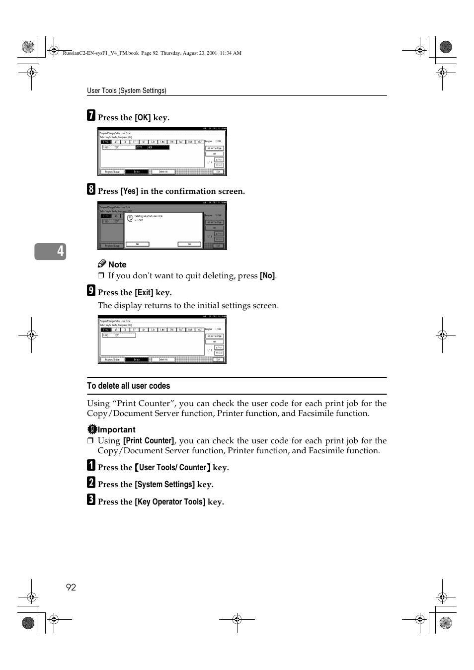 Lanier 5622 AG User Manual | Page 105 / 118