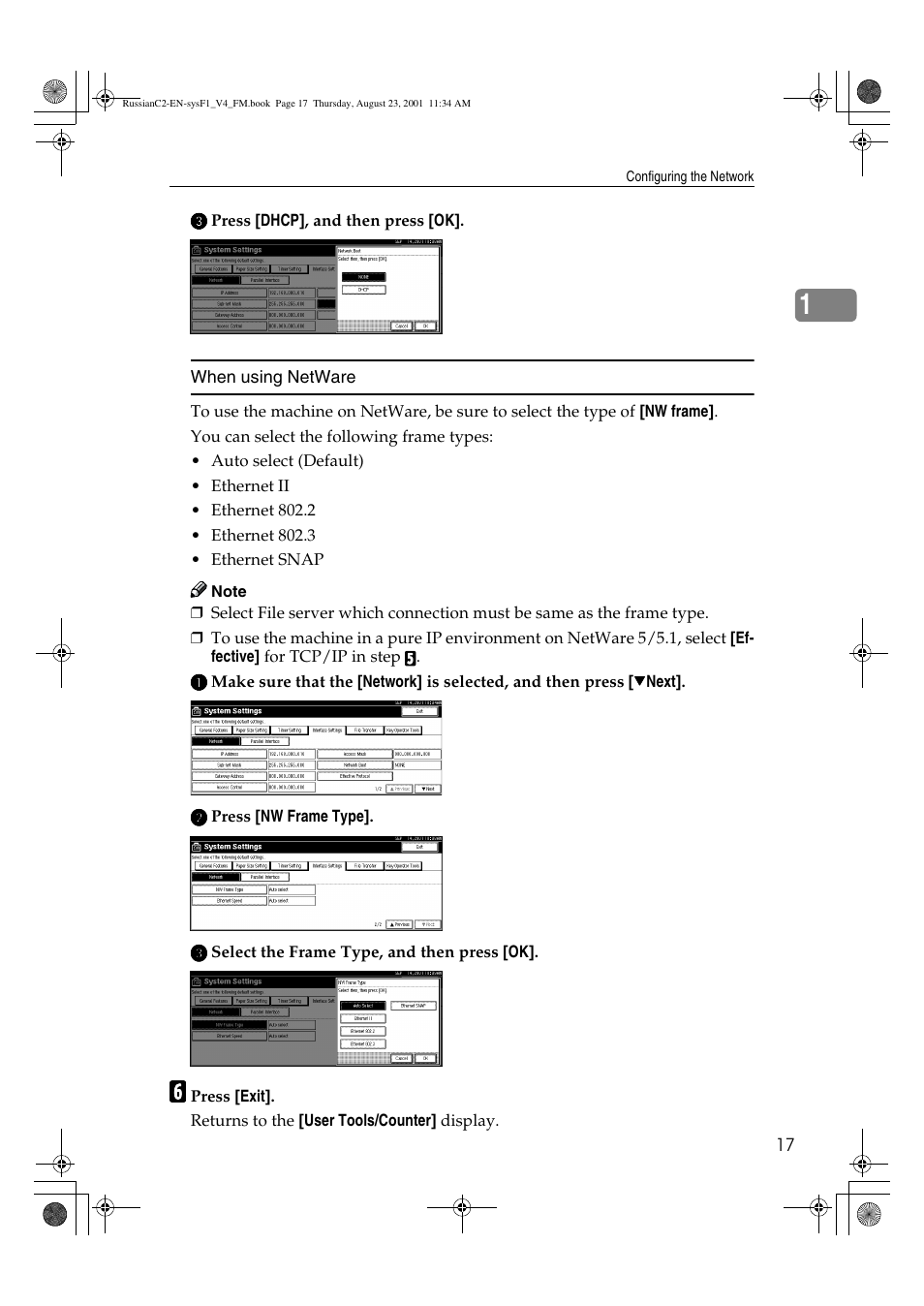 When using netware | Lanier 5622 AG User Manual | Page 30 / 118