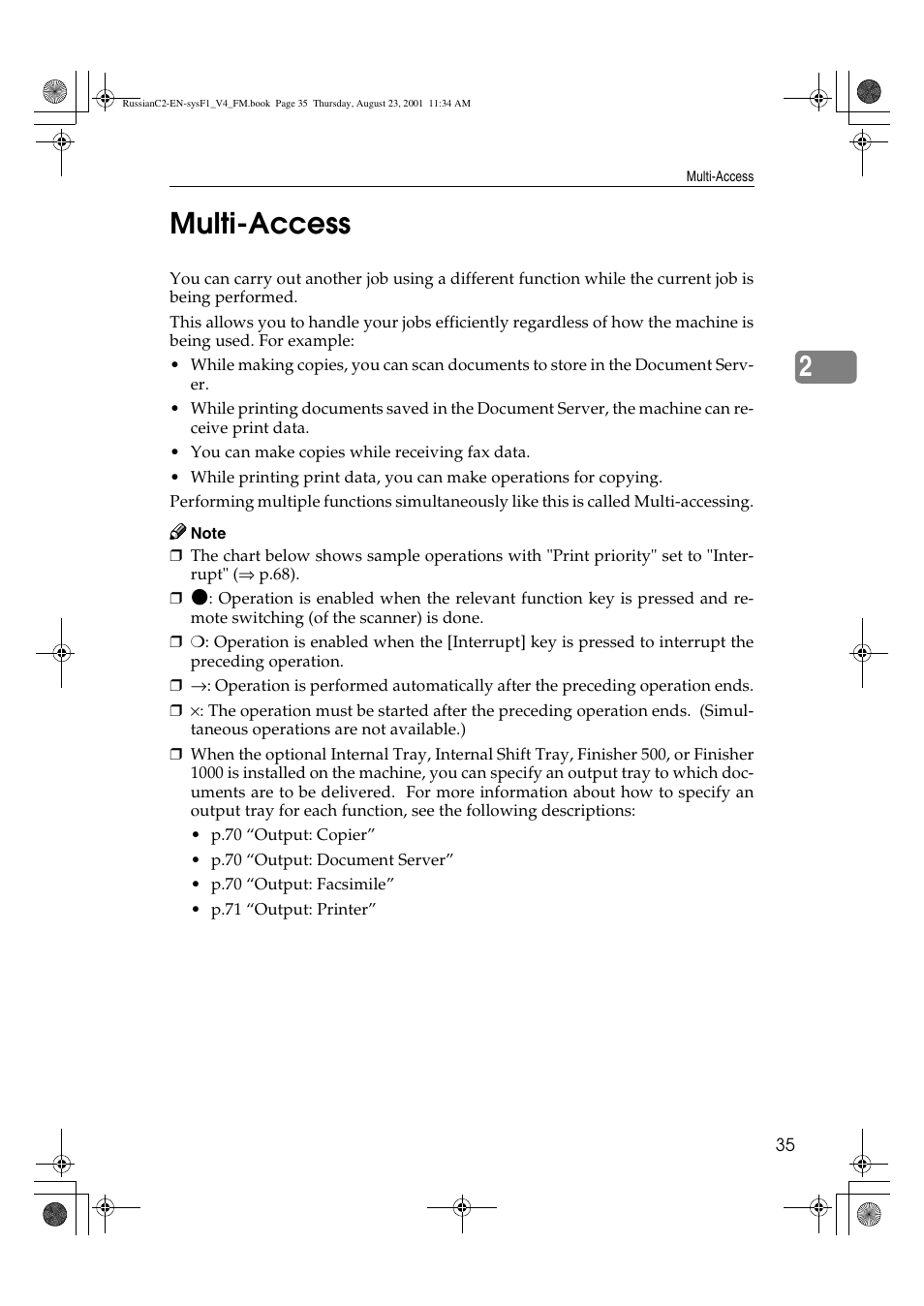 Multi-access, 2multi-access | Lanier 5622 AG User Manual | Page 48 / 118