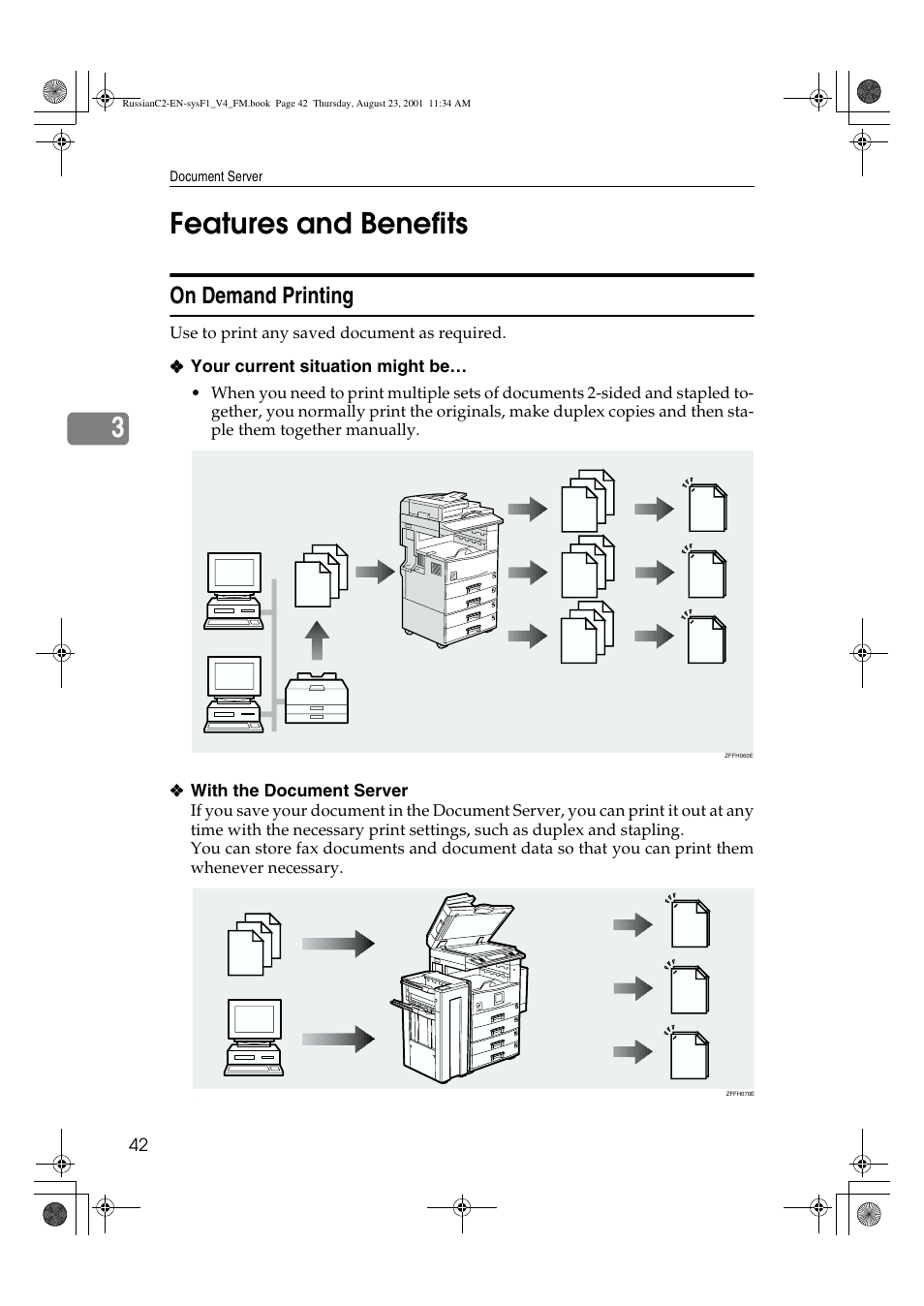 Features and benefits, On demand printing, 3features and benefits | Lanier 5622 AG User Manual | Page 55 / 118