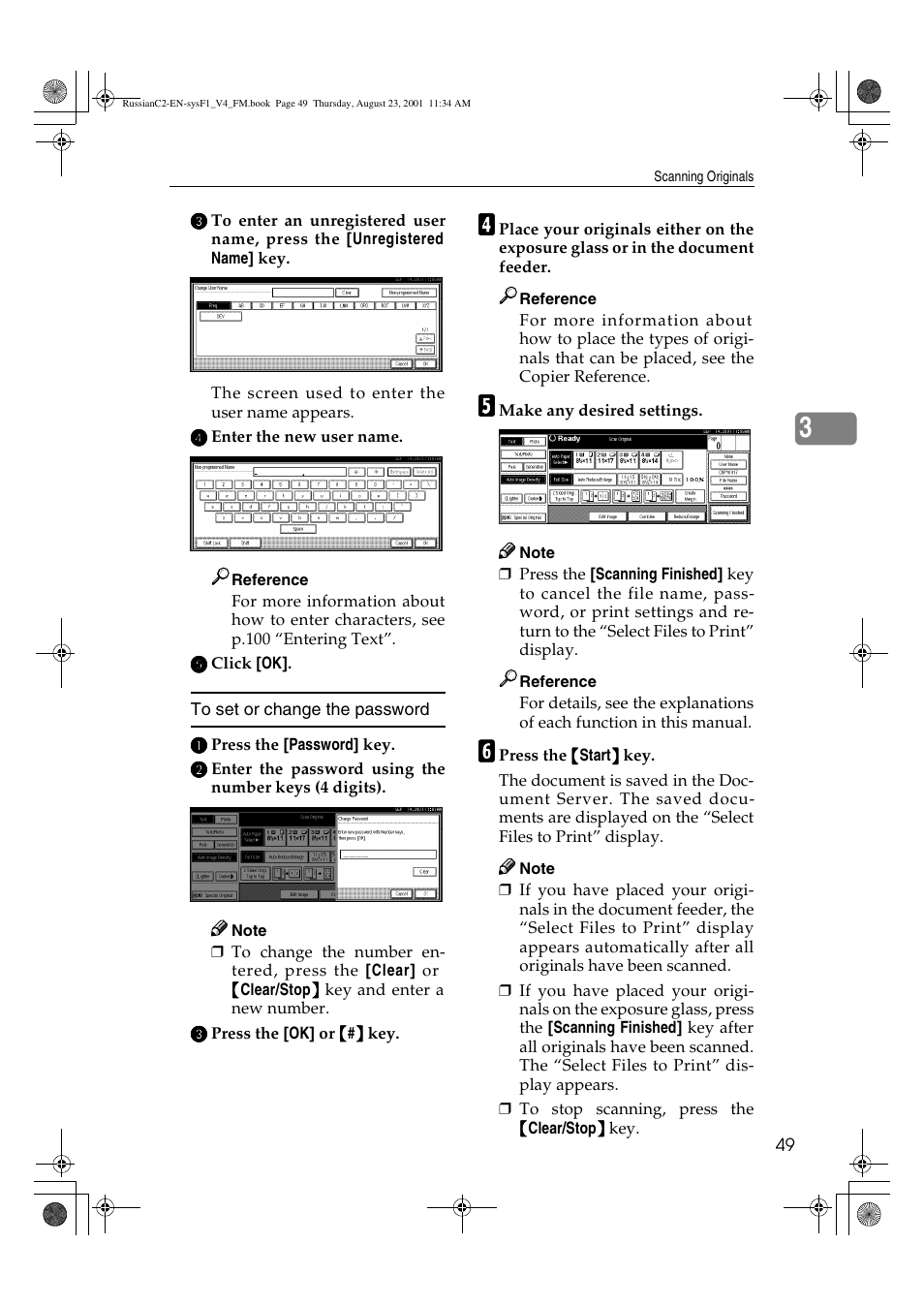 To set or change the password | Lanier 5622 AG User Manual | Page 62 / 118