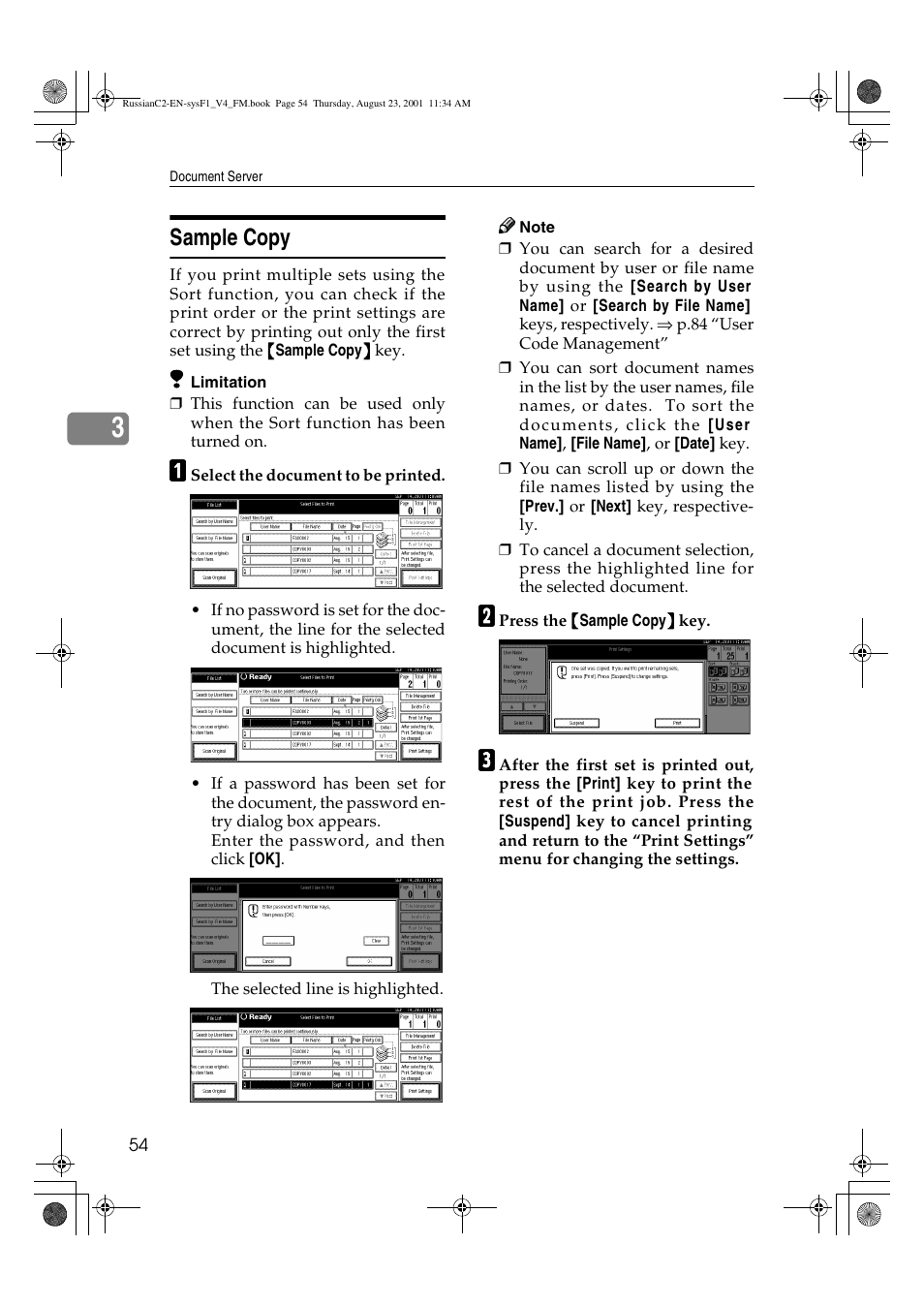 Sample copy | Lanier 5622 AG User Manual | Page 67 / 118