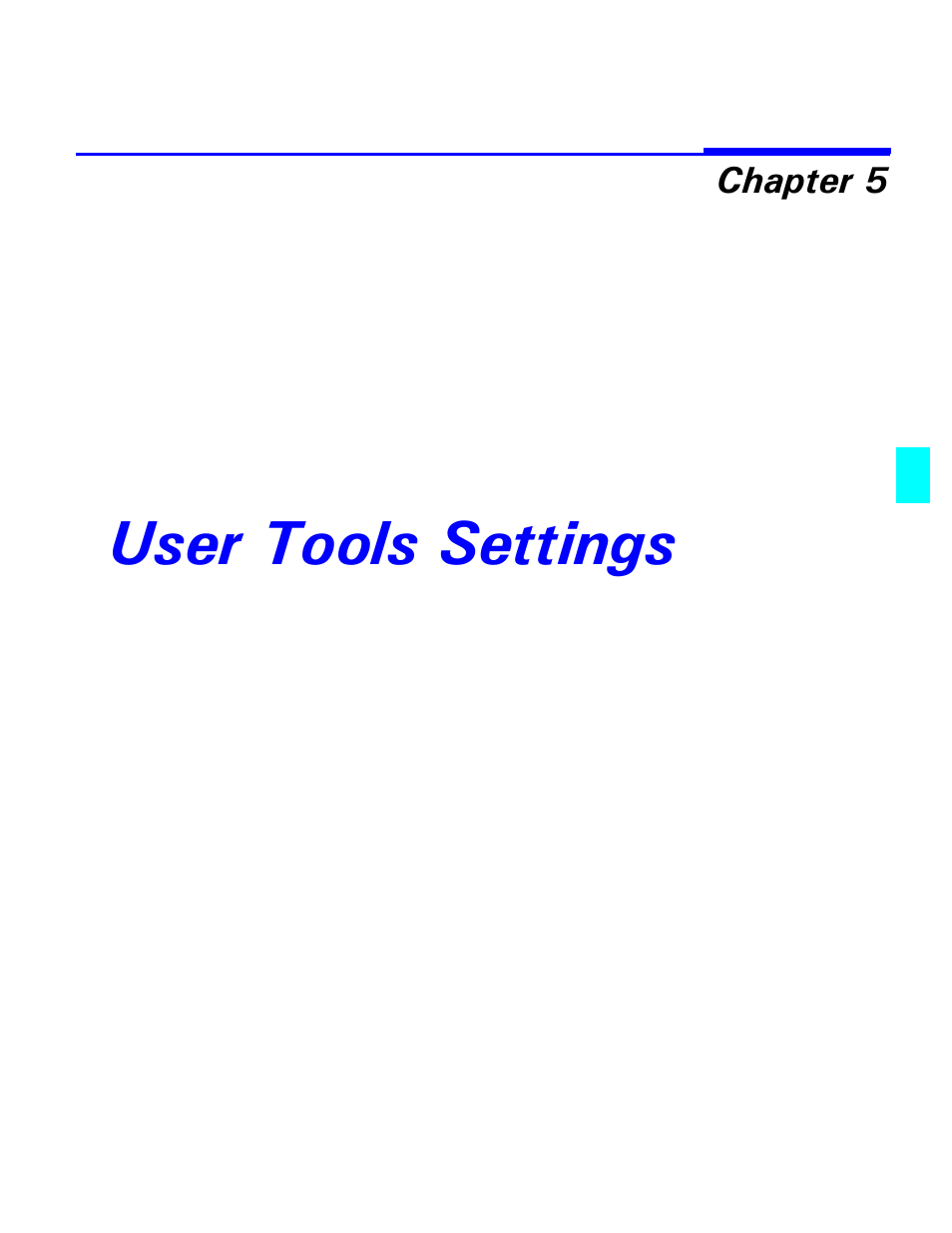 User tools settings | Lanier 5518 User Manual | Page 47 / 97