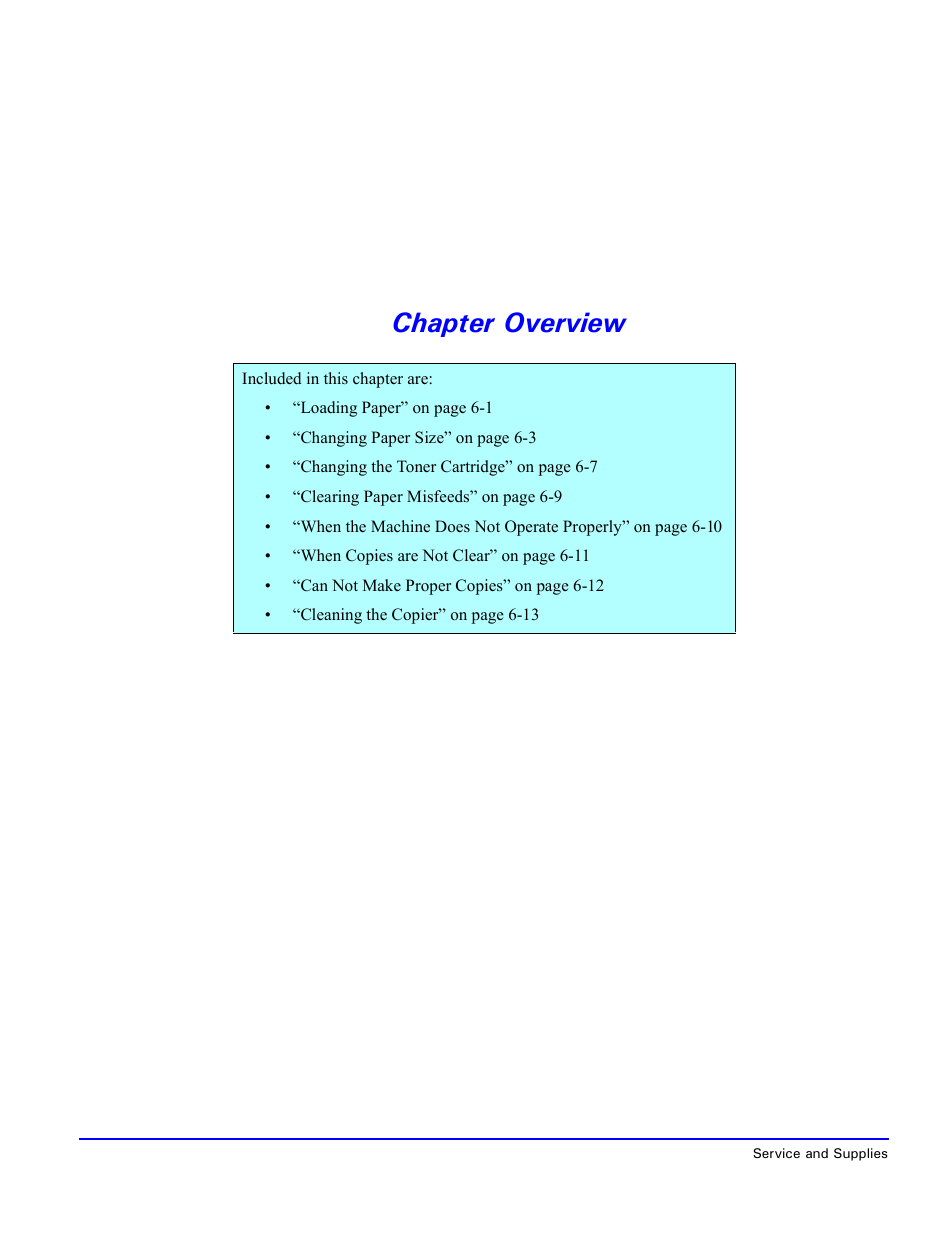 Chapter overview | Lanier 5518 User Manual | Page 58 / 97