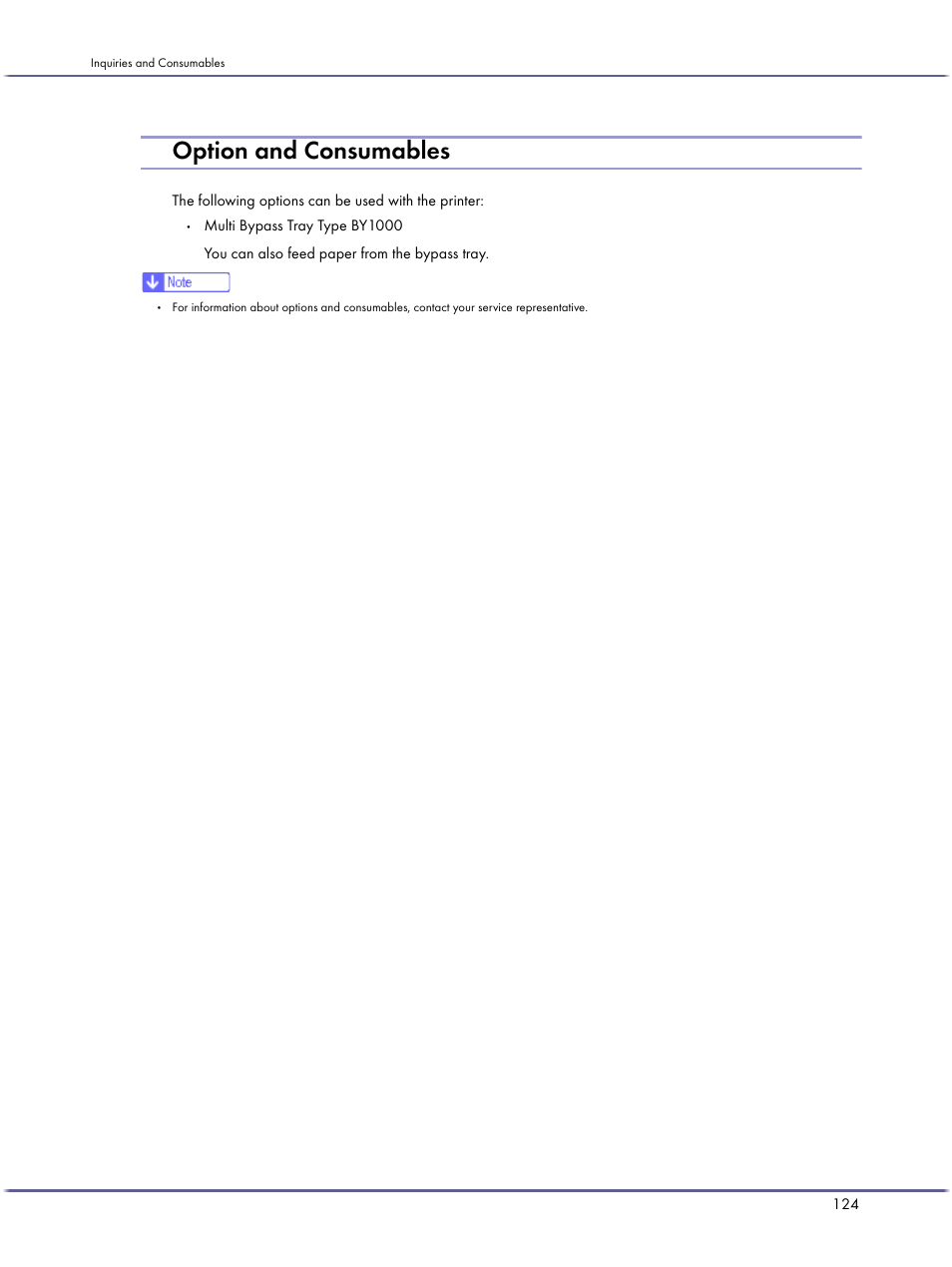 Option and consumables | Lanier GX3050 User Manual | Page 127 / 265