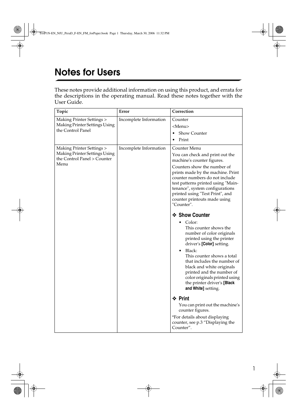 J010 notes for users | Lanier GX3050 User Manual | Page 258 / 265