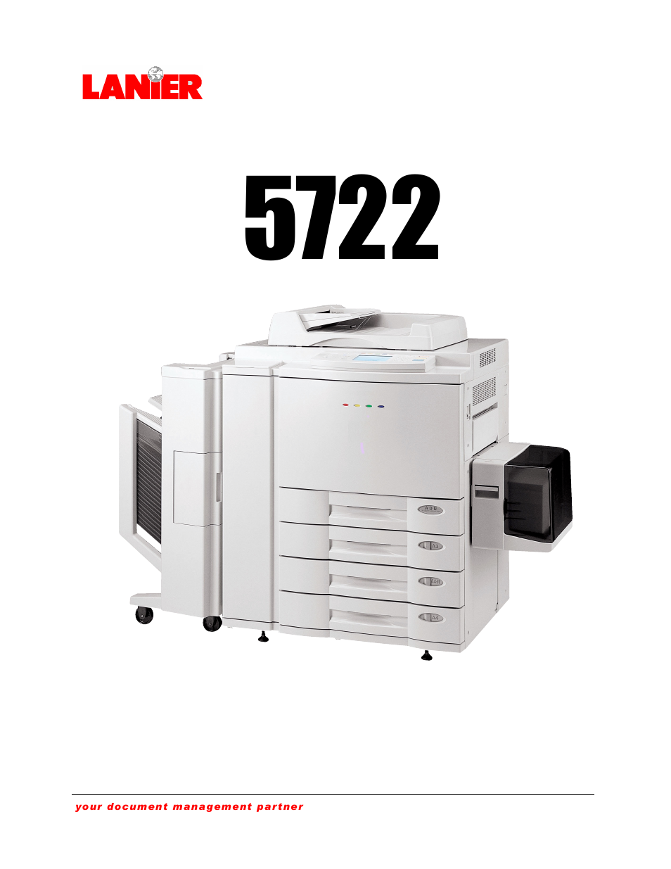 Lanier DIGITAL COLOR PRINTER/COPIER 5722 User Manual | 173 pages