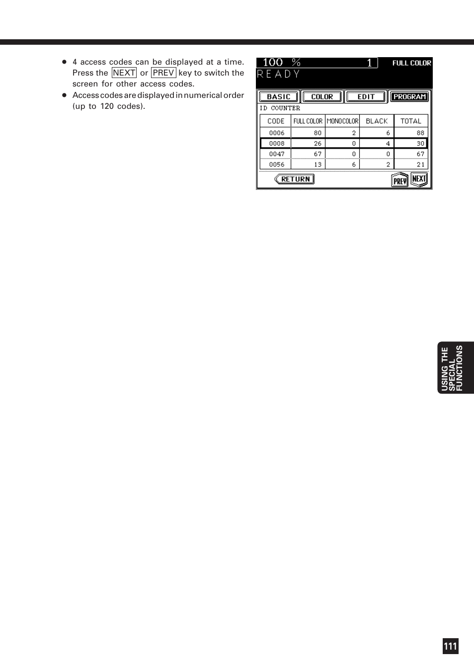 Lanier DIGITAL COLOR PRINTER/COPIER 5722 User Manual | Page 116 / 173