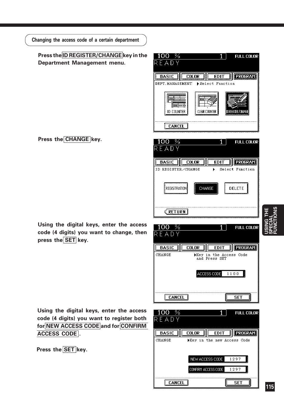 Lanier DIGITAL COLOR PRINTER/COPIER 5722 User Manual | Page 120 / 173