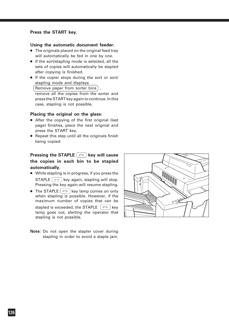 Sort or sort/staple copying (cont.) | Lanier DIGITAL COLOR PRINTER/COPIER 5722 User Manual | Page 131 / 173