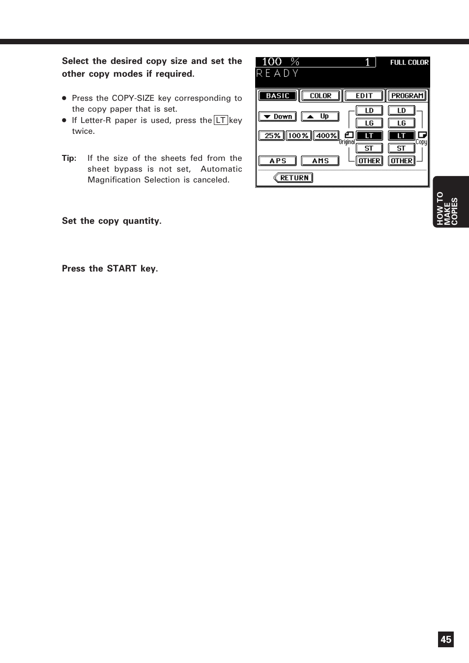 Lanier DIGITAL COLOR PRINTER/COPIER 5722 User Manual | Page 48 / 173