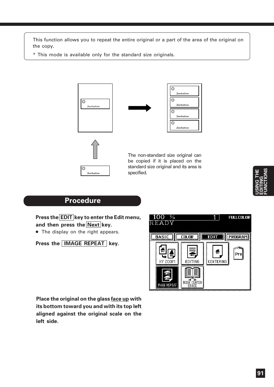 Image repeat | Lanier DIGITAL COLOR PRINTER/COPIER 5722 User Manual | Page 94 / 173