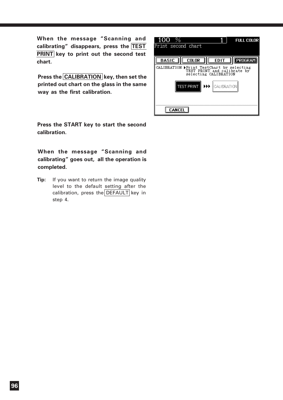 Calibration of gradation (cont.) | Lanier DIGITAL COLOR PRINTER/COPIER 5722 User Manual | Page 99 / 173
