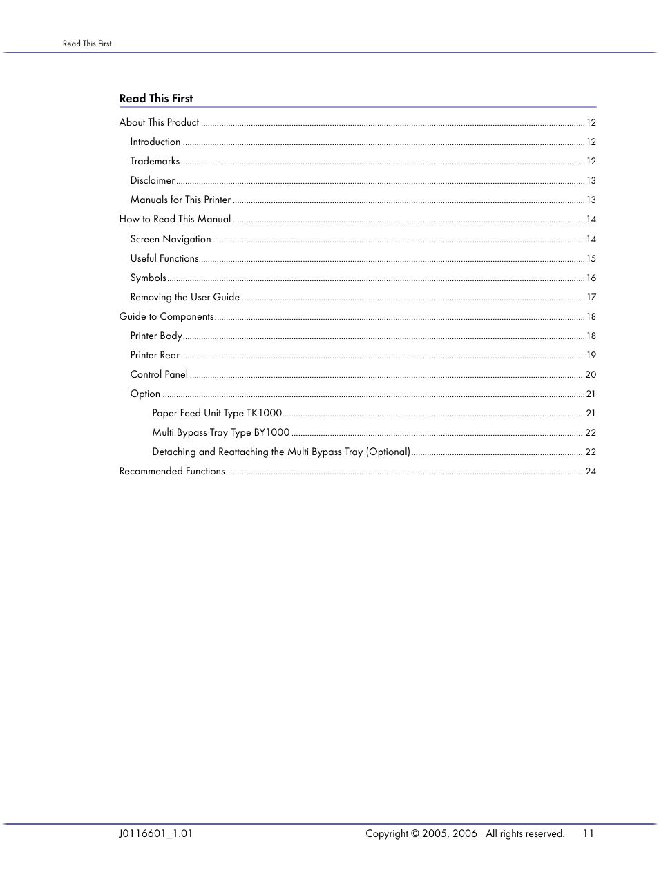 Read this first | Lanier GX5050 User Manual | Page 14 / 279