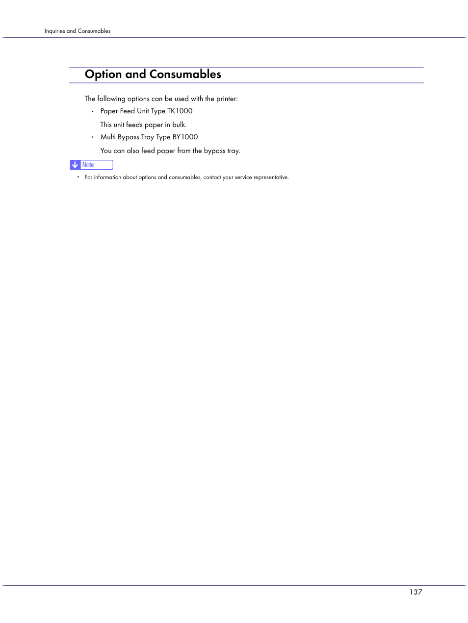 Option and consumables | Lanier GX5050 User Manual | Page 140 / 279