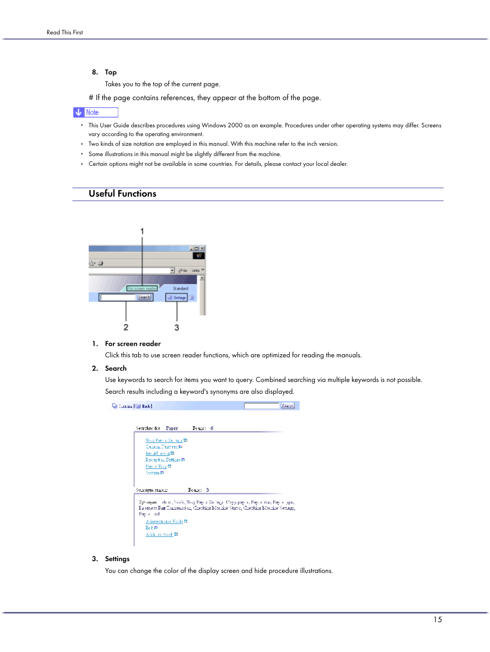 Useful functions | Lanier GX5050 User Manual | Page 18 / 279