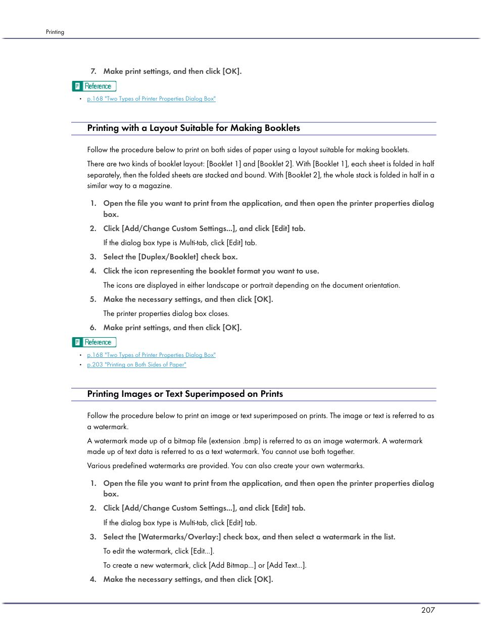 Printing images or text superimposed on prints | Lanier GX5050 User Manual | Page 210 / 279