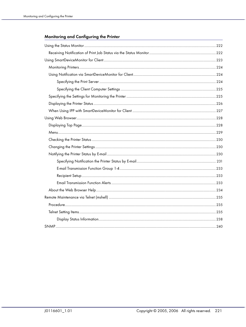 Monitoring and configuring the printer | Lanier GX5050 User Manual | Page 224 / 279