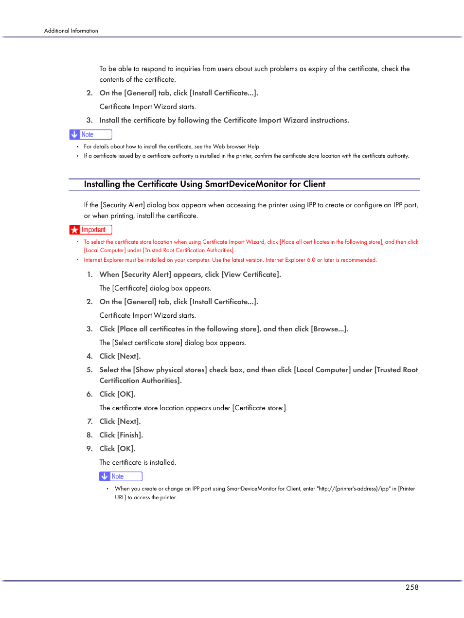 Lanier GX5050 User Manual | Page 261 / 279