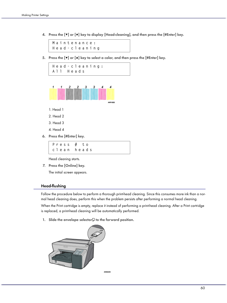 Head-flushing | Lanier GX5050 User Manual | Page 63 / 279