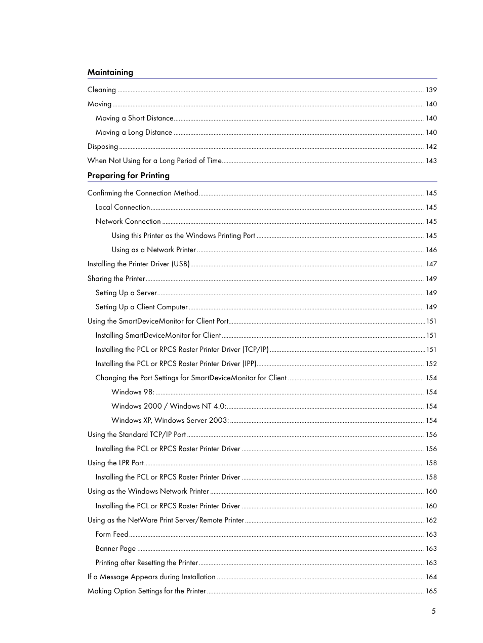 Lanier GX5050 User Manual | Page 8 / 279