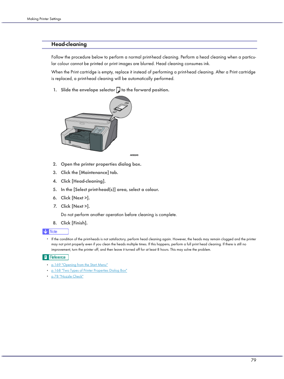 Head-cleaning | Lanier GX5050 User Manual | Page 82 / 279