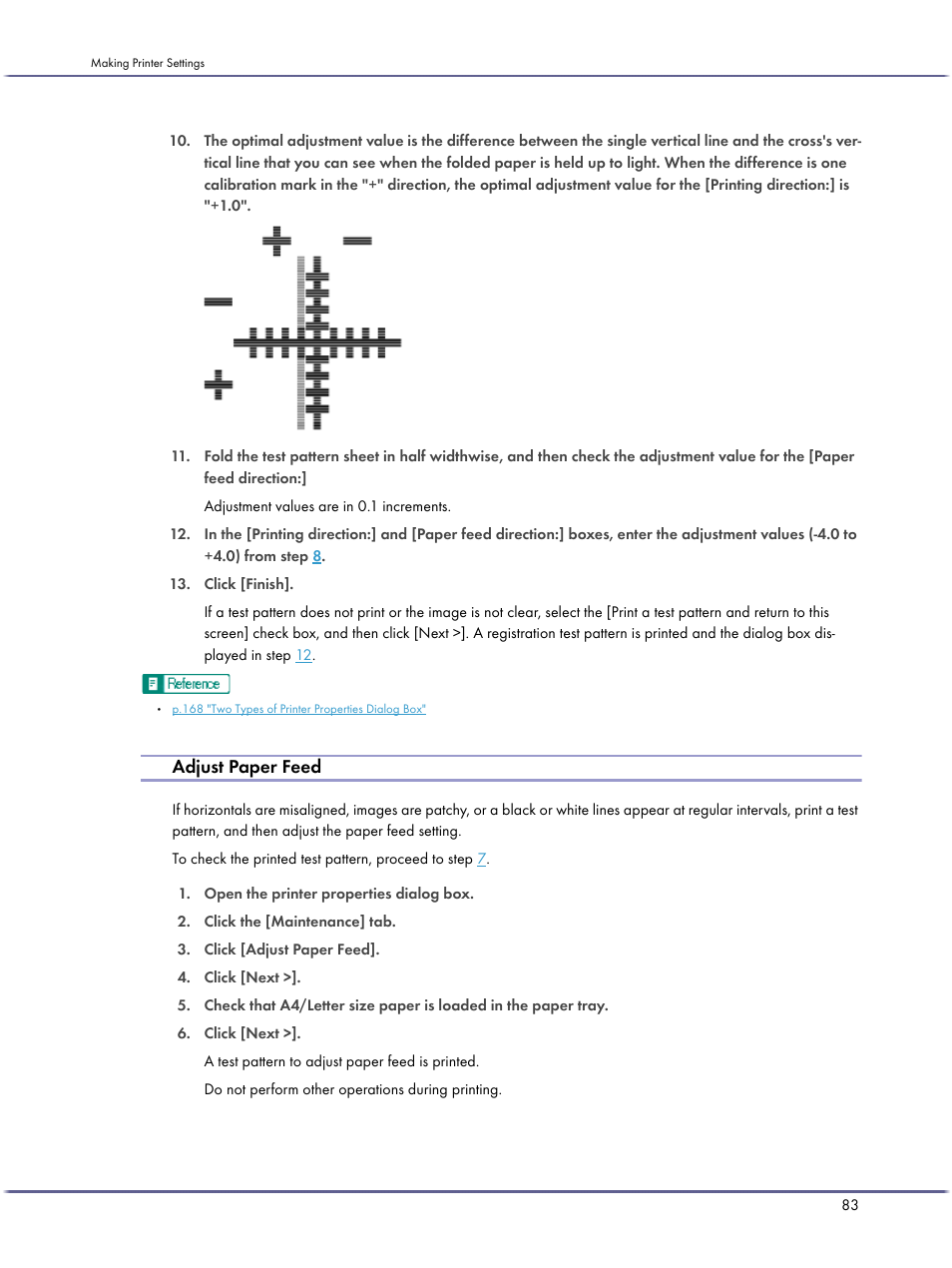 Adjust paper feed | Lanier GX5050 User Manual | Page 86 / 279